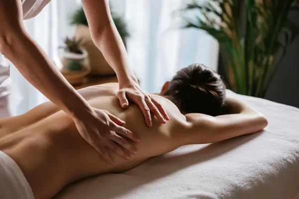 Musique relaxante pendant le massage